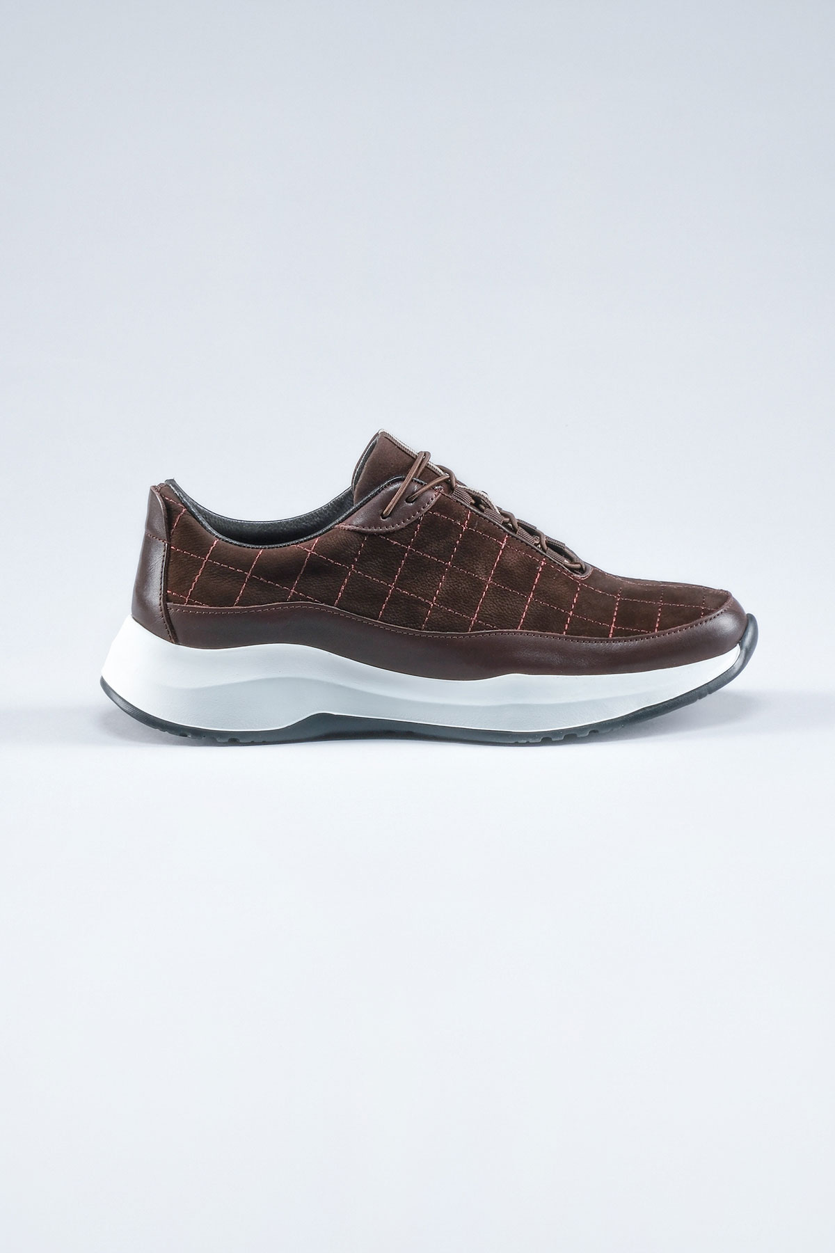 Carfier 2149 202 Kahve Hakiki Deri Erkek Sneaker Ayakkabı