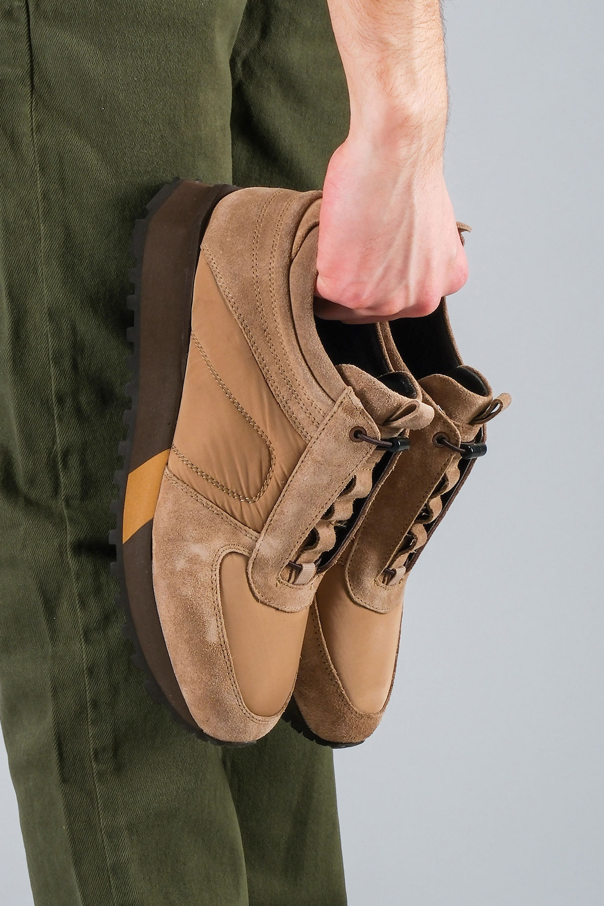 Carfier 2175 408 Bej Süet Hakiki Deri Erkek Sneaker Ayakkabı