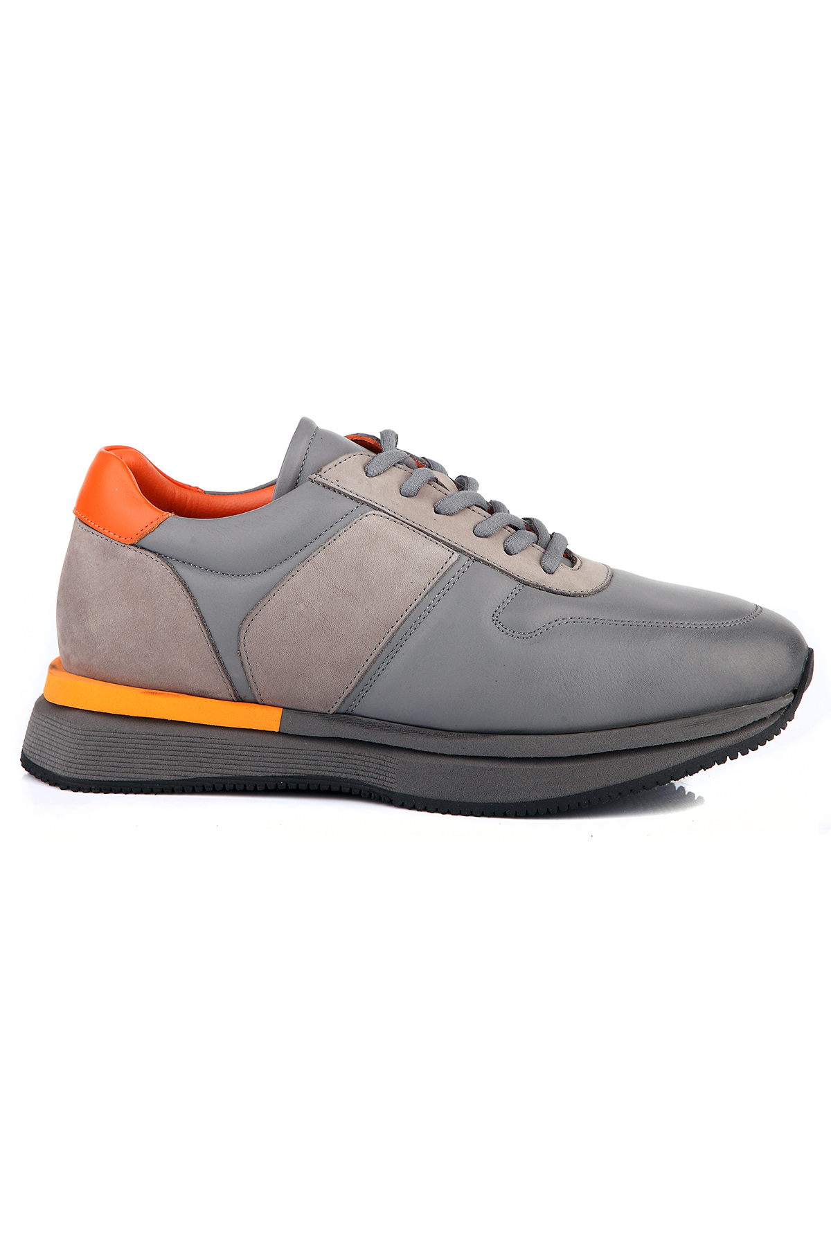 Carfier 2414 Hakiki Deri Erkek Sneaker Ayakkabı - Siyah