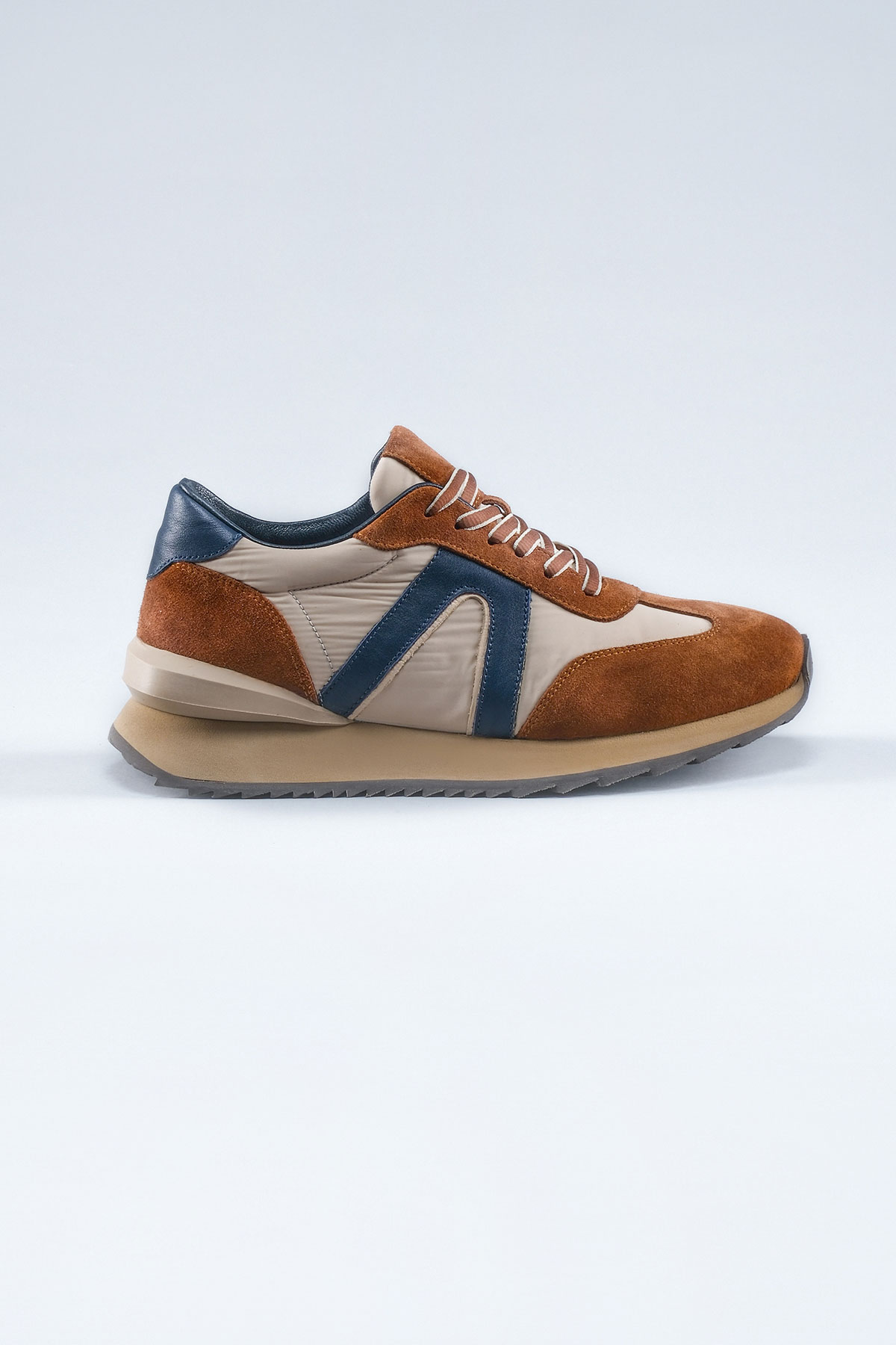Carfier 2470 TOR Açık Kahve Hakiki Deri Erkek Sneaker Ayakkabı