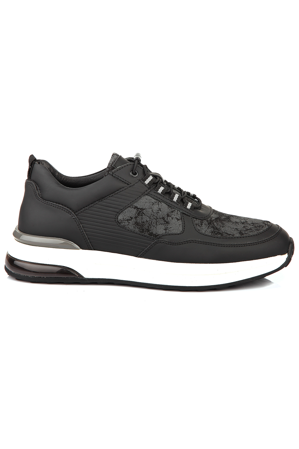 Carfier 2540 Hakiki Deri Erkek Sneaker Ayakkabı - Lacivert