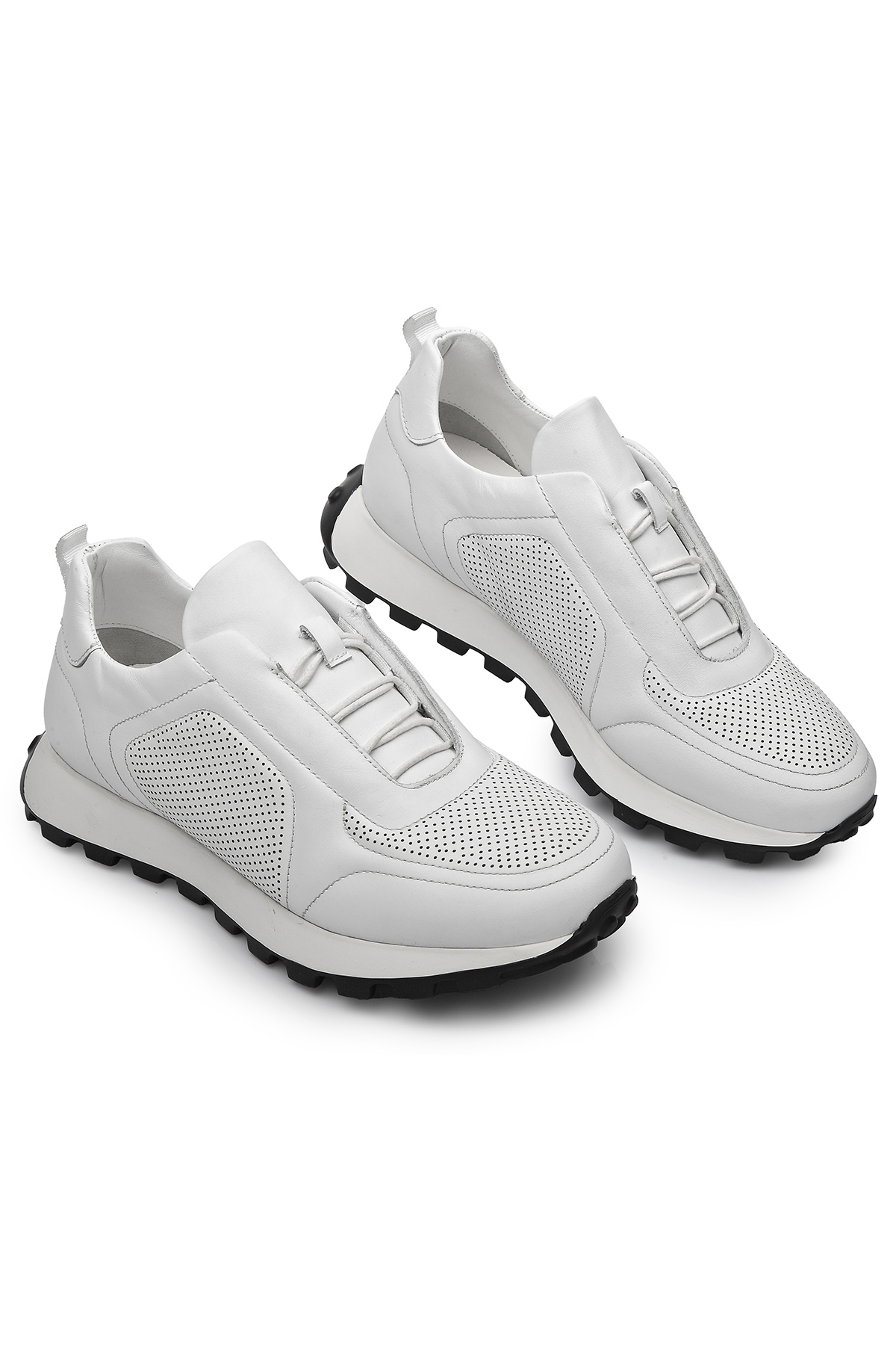 Carfier 2570 - Lzr Hakiki Deri Erkek Sneaker Ayakkabı