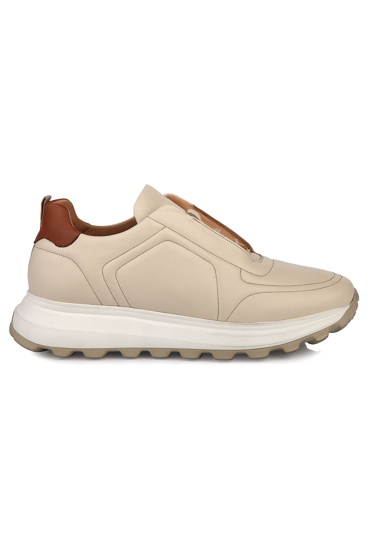 Carfier 2570 Hakiki Deri Erkek Sneaker Ayakkabı - Siyah