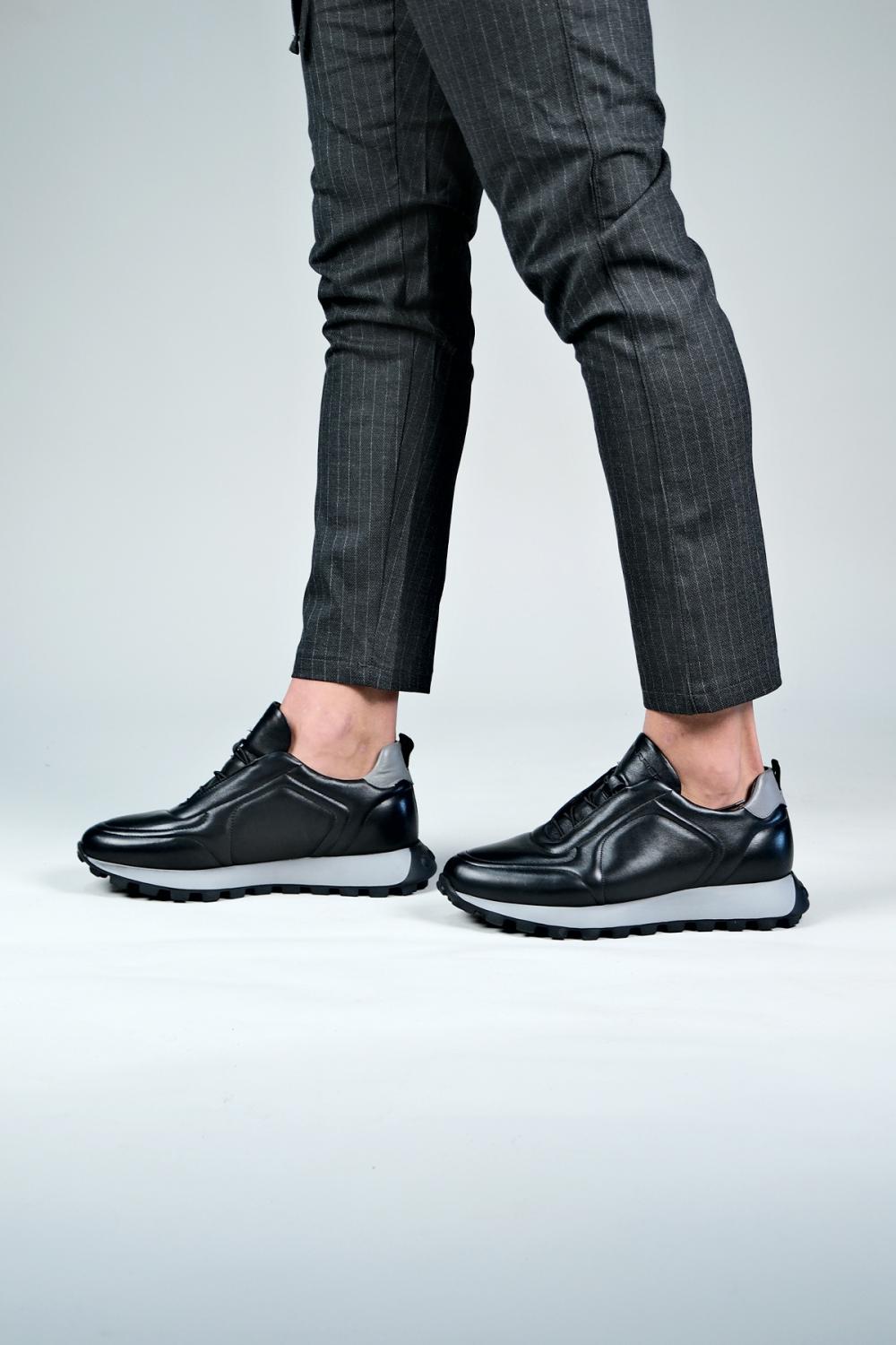 Carfier 2570 Hakiki Deri Erkek Sneaker Ayakkabı