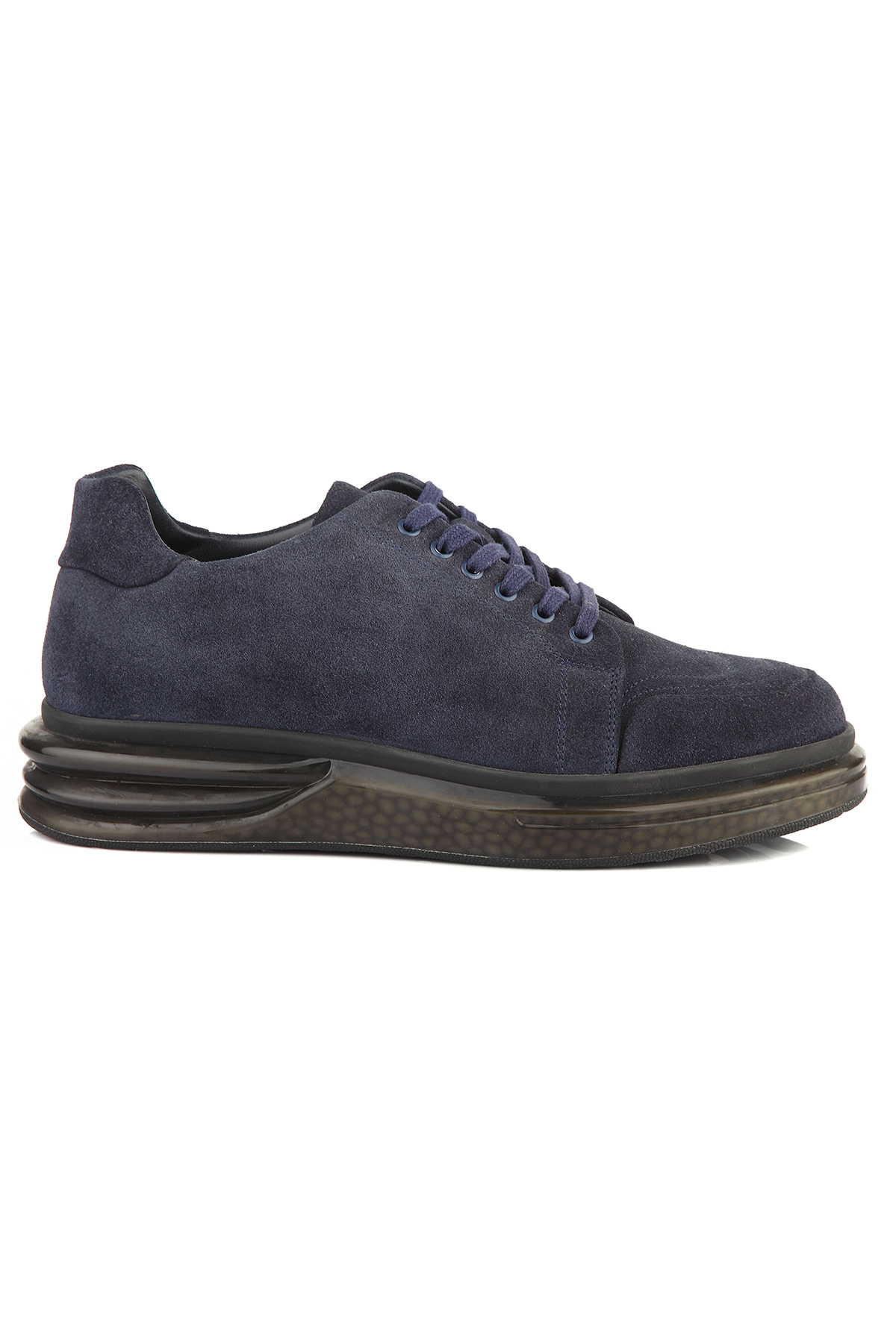 Carfier 2596 Hakiki Süet Deri Erkek Sneaker Ayakkabı - Siyah