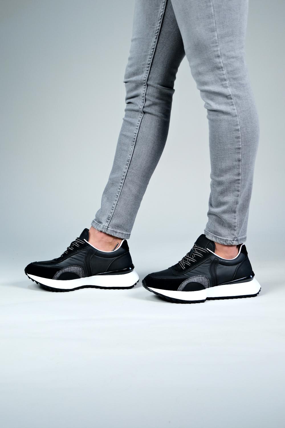 Carfier 2604  Hakiki Deri Erkek Sneaker Ayakkabı