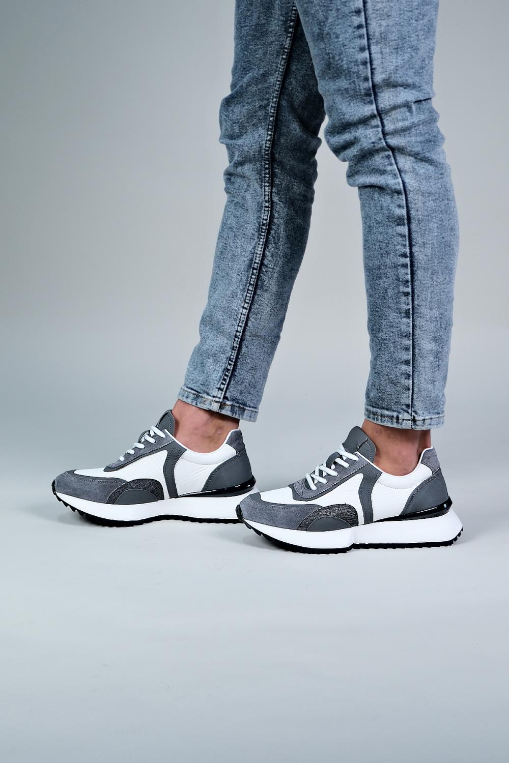 Carfier 2604 Hakiki Deri Erkek Sneaker Ayakkabı
