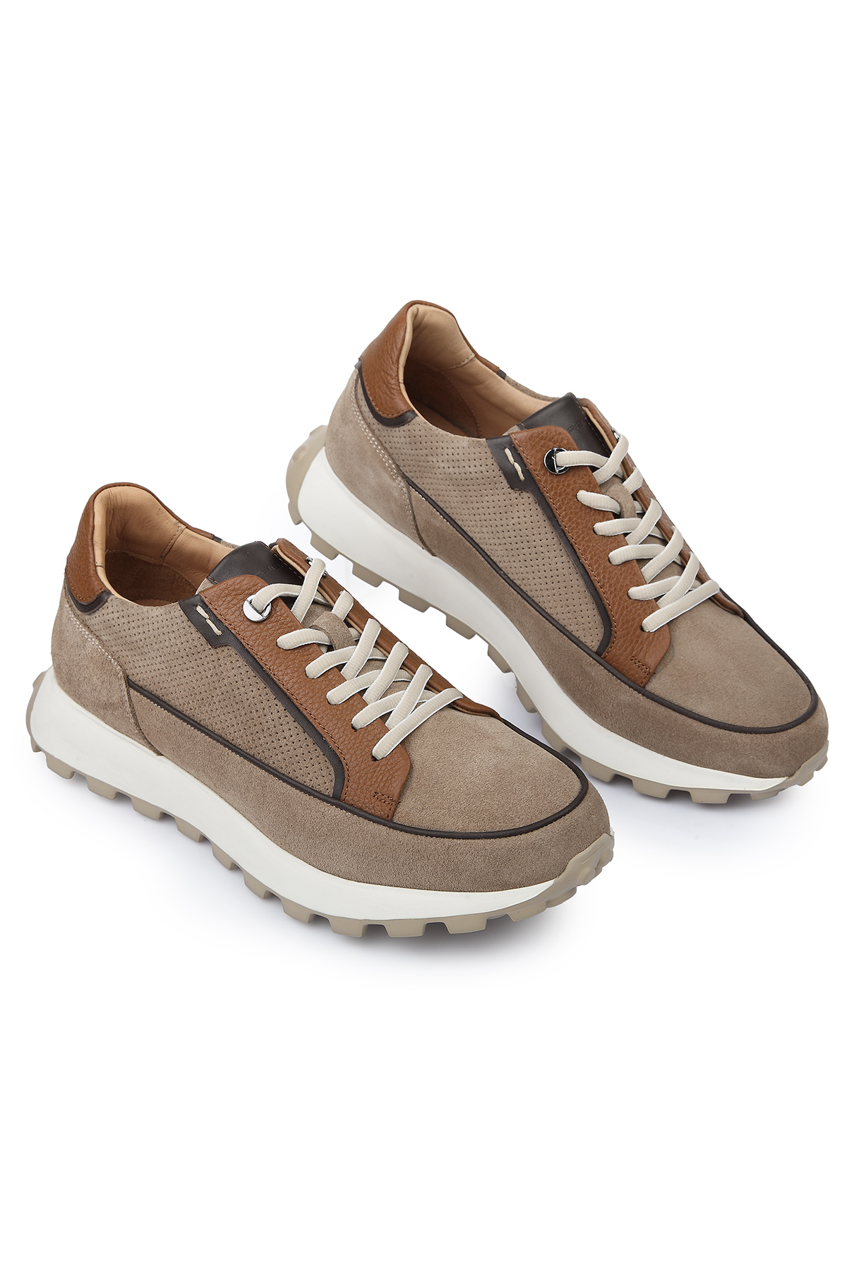 Carfier 2683 Hakiki Süet Deri Erkek Sneaker Ayakkabı