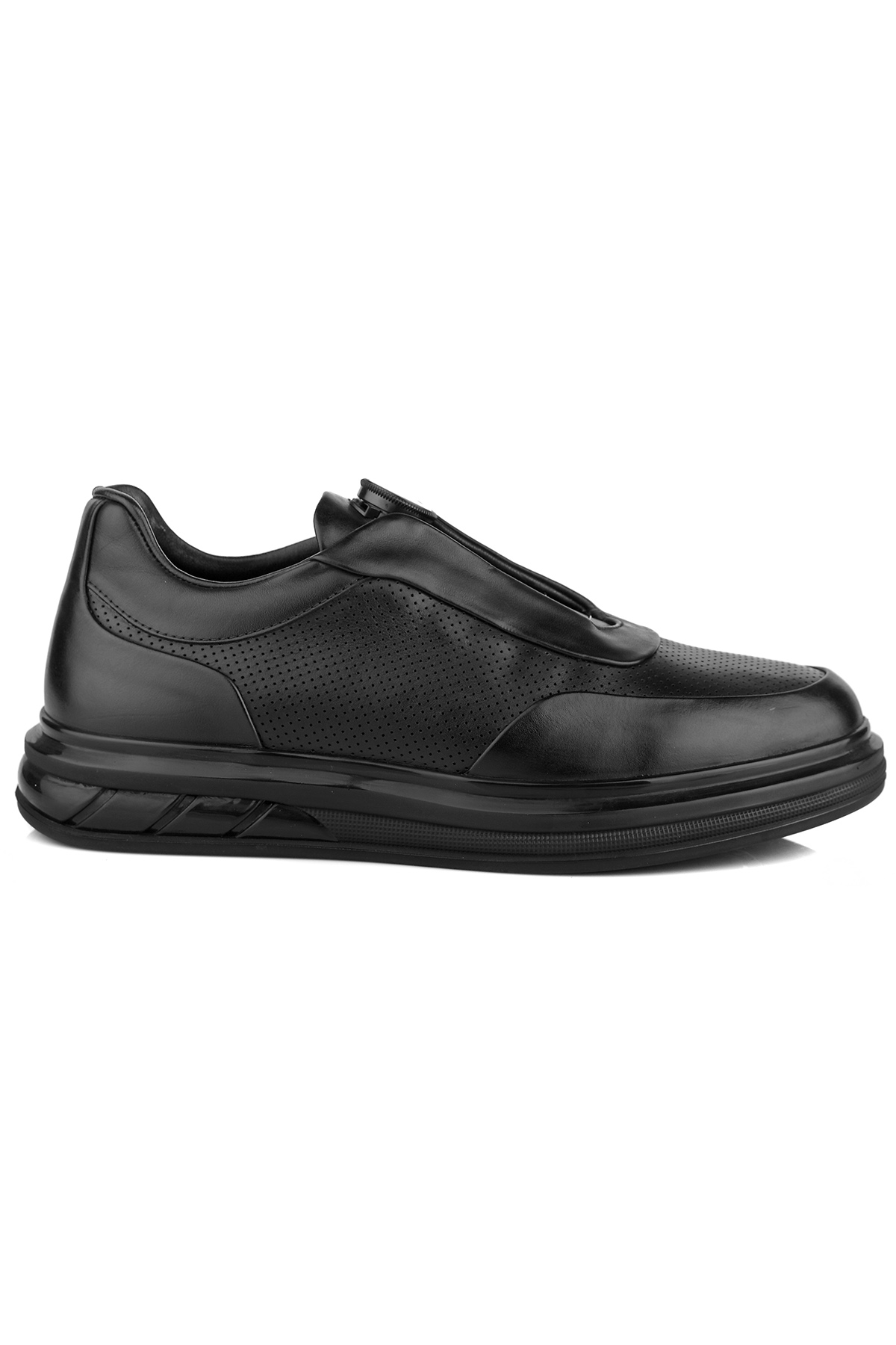 Carfier 2706 Hakiki Deri Erkek Sneaker Ayakkabı - Lacivert