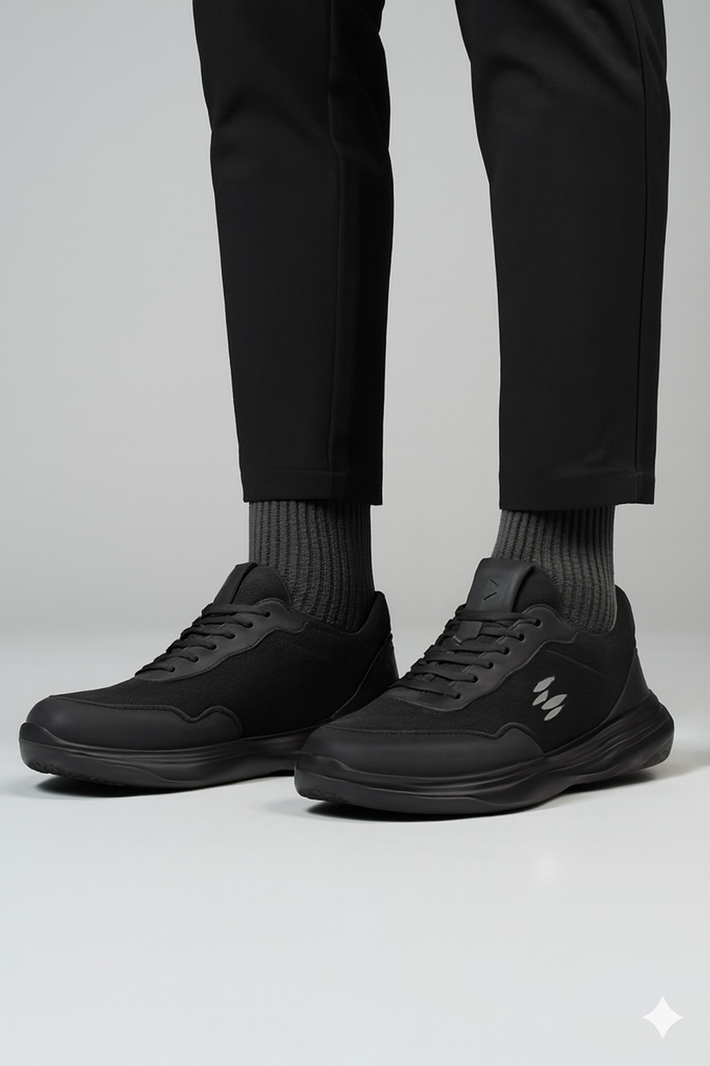 Carfier 2758 Siyah Nubuk Hakiki Deri Sneaker Ayakkabı