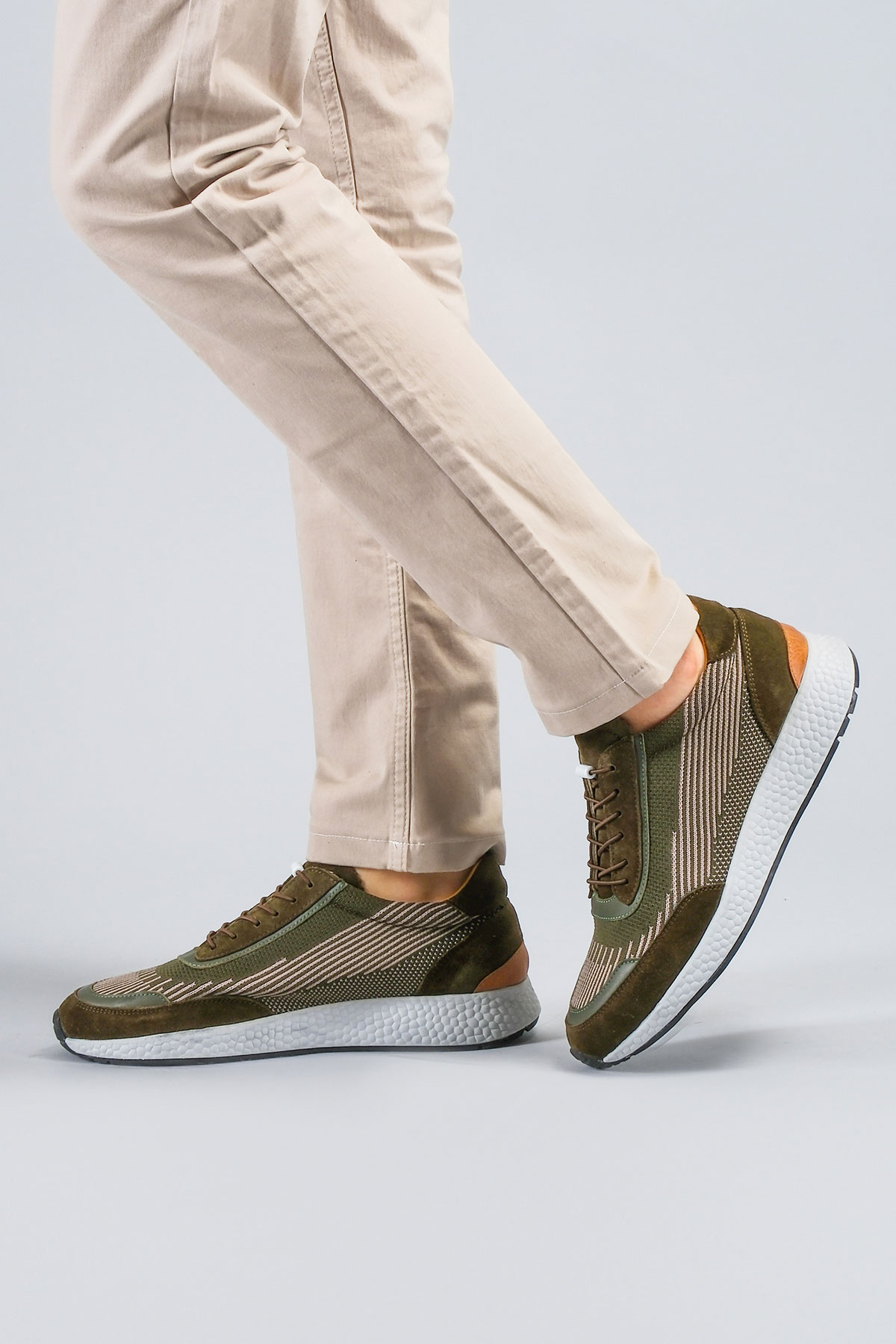Reflexmen 2321 TOR Haki Yeşil Tekstil Erkek Comfort Ayakkabı