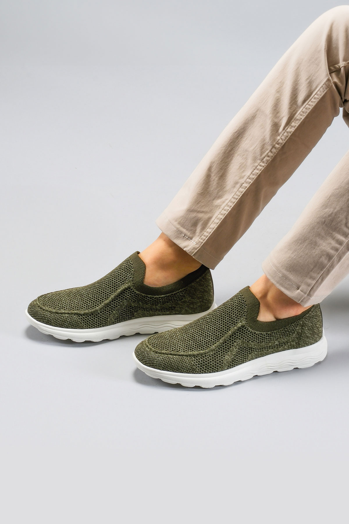 Reflexmen 2401 TOR Haki Yeşil Tekstil Erkek Comfort Ayakkabı