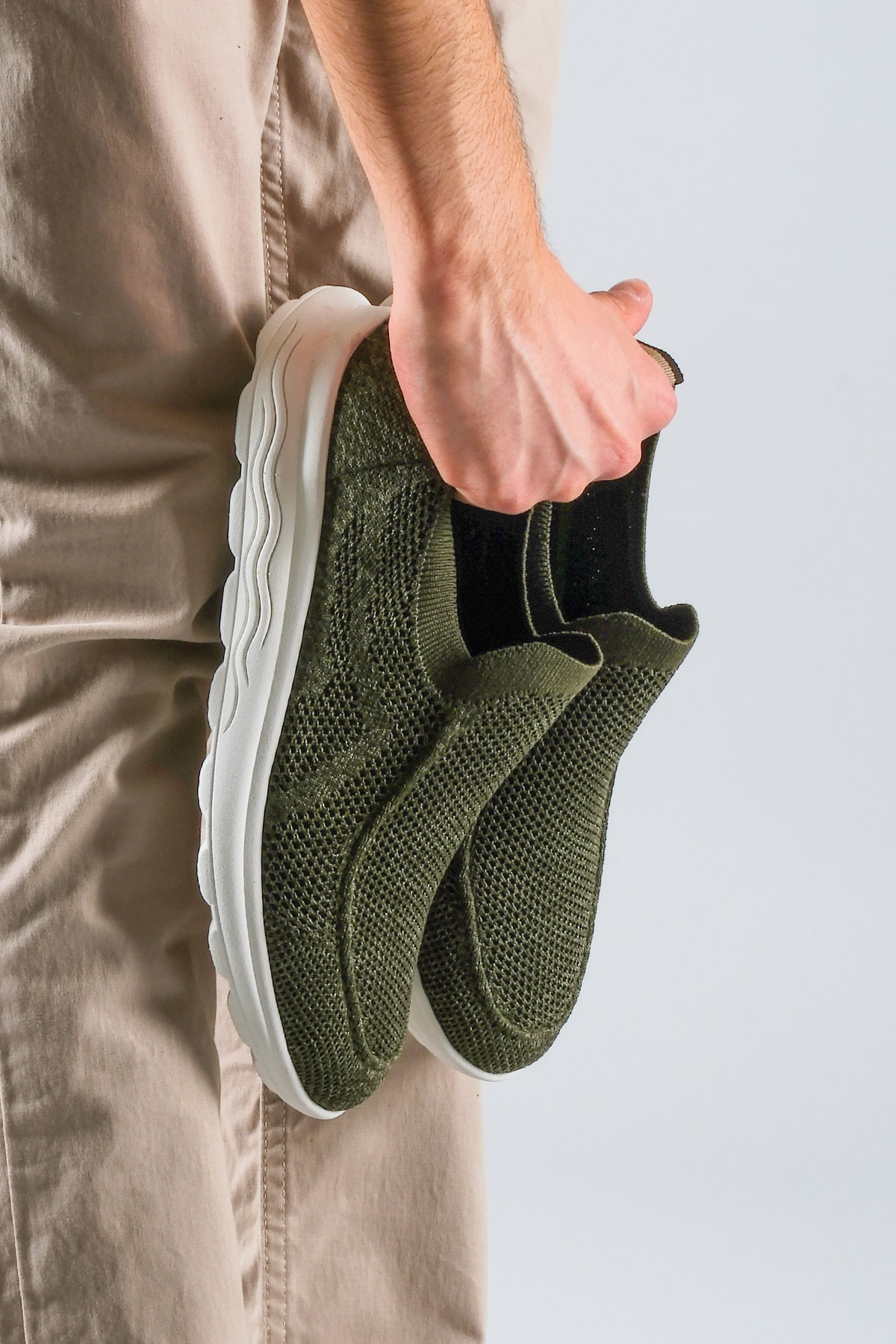 Reflexmen 2401 TOR Haki Yeşil Tekstil Erkek Comfort Ayakkabı