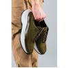 Carfier 2149 202 Haki Yeşil Hakiki Deri Erkek Sneaker Ayakkabı