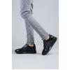 Carfier 2175 408 Siyah Rugan Hakiki Deri Erkek Sneaker Ayakkabı