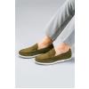 Carfier 2405 059 Haki Yeşil Süet Hakiki Deri Erkek Comfort Ayakkabı