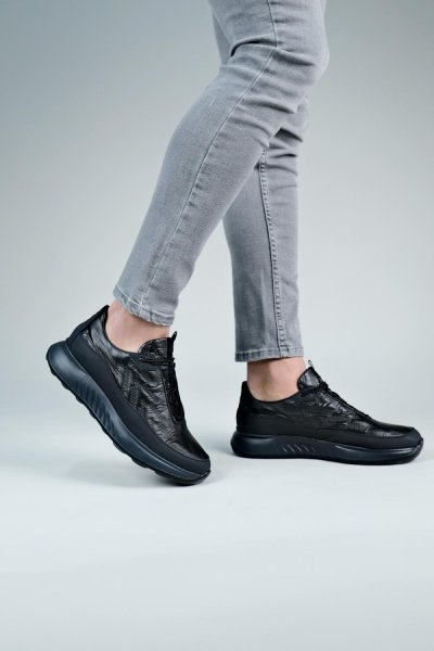 Carfier 2149 EVA Taban Hakiki Deri Erkek Sneaker Ayakkabı