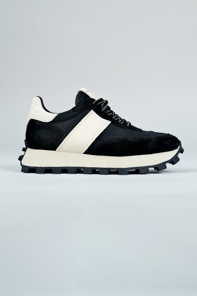 Carfier 2524 Siyah Süet  Hakiki Deri Erkek Sneaker Ayakkabı