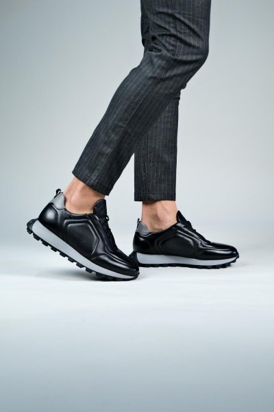Carfier 2570 Hakiki Deri Erkek Sneaker Ayakkabı